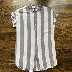 Madewell striped shirtdress